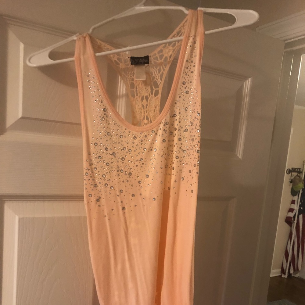 Glamorous detailed Racerback tank